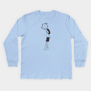 Greg from Diary of a Wimpy Kid Kids Long Sleeve T-Shirt